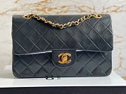 Chanel Flap Bag Series 1 Black Lambskin - 1