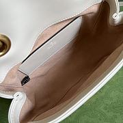 Gucci GG Marmont Mini 18 White Matelassé Leather - 6