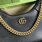 Gucci Aphrodite Small Shoulder Bag 25 Black Soft Leather - 4