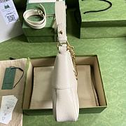 Gucci Aphrodite Small Shoulder Bag 25 White Soft Leather - 6