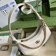 Gucci Aphrodite Small Shoulder Bag 25 White Soft Leather - 5