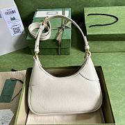 Gucci Aphrodite Small Shoulder Bag 25 White Soft Leather - 3