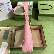 Gucci Aphrodite Small Shoulder Bag 25 Pink Soft Leather - 5