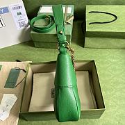 Gucci Aphrodite Small Shoulder Bag 25 Green Soft Leather - 5