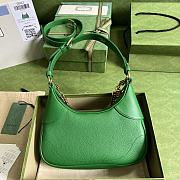 Gucci Aphrodite Small Shoulder Bag 25 Green Soft Leather - 3