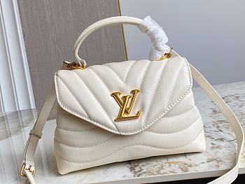 LV Hold Me Top-Handle (New Wave) White Lambskin