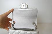 CC Mini Flap Bag Silver Caviar Silver Hardware - 2