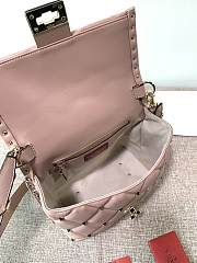 Valentino Rockstuds Top Handle Pink Leather 0055 - 4