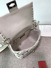 Valentino Rockstuds Top Handle White Leather 0055 - 6