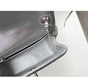 CC Mini Flap Bag Metallic Silver Lambskin - 4