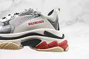Balenciaga Triple S Sneakers Silver and Red BagsAll 4826 - 6