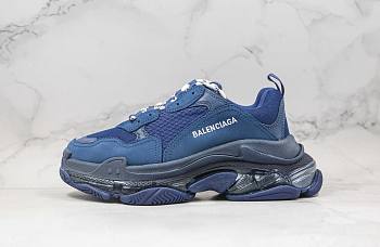 Balenciaga Triple S Sneakers Navy Blue BagsAll 4820