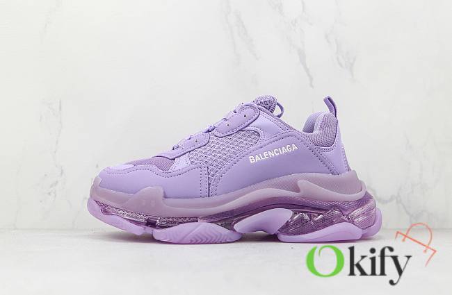 Balenciaga Triple S Sneakers Purple BagsAll 4818 - 1