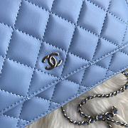 CC WOC Cloudy Blue Lambskin Sliver/Gold Hardware 19.5cm - 4