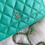 CC WOC Turquoise Blue Lambskin Sliver/Gold Hardware 19.5cm - 4