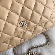 CC WOC Beige Lambskin Sliver/Gold Hardware 19.5cm - 2