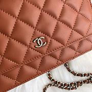 CC WOC Orange Lambskin Sliver Hardware 19.5cm - 2