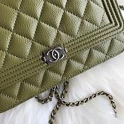 CC Green Caviar WOC Boy Bag Silver Hardware 19cm - 4