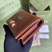 Gucci Diana Wallet 11 with Bamboo Brown Leather - 6