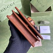 Gucci Diana Wallet 11 with Bamboo Brown Leather - 5