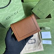 Gucci Diana Wallet 11 with Bamboo Brown Leather - 4