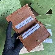 Gucci Diana Wallet 11 with Bamboo Brown Leather - 2
