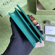 Gucci Diana Wallet 11 with Bamboo Green Leather - 6