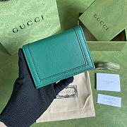 Gucci Diana Wallet 11 with Bamboo Green Leather - 3