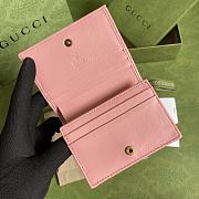 Gucci Diana Wallet 11 with Bamboo Pink Leather - 4