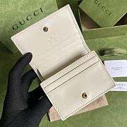 Gucci Diana Wallet 11 with Bamboo White Leather - 2