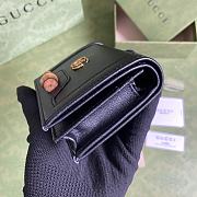 Gucci Diana Wallet 11 with Bamboo Black Leather - 6