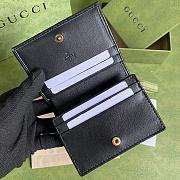 Gucci Diana Wallet 11 with Bamboo Black Leather - 2