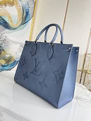 Louis Vuitton Onthego MM 35 Empreinte Leather Dark Blue M44576 - 6