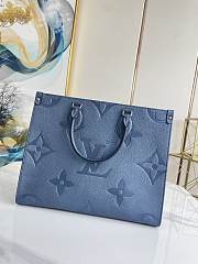 Louis Vuitton Onthego MM 35 Empreinte Leather Dark Blue M44576 - 3