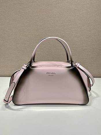 Prada Brushed Shiny Pink Leather 31 Supernova Handbag