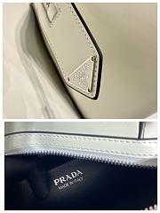 Prada Brushed Shiny White Leather 31 Supernova Handbag - 3