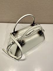 Prada Brushed Shiny White Leather 31 Supernova Handbag - 5