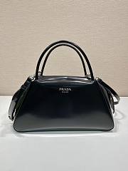 Prada Brushed Shiny Black Leather 31 Supernova Handbag - 1