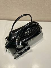 Prada Brushed Shiny Black Leather 31 Supernova Handbag - 5