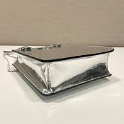 Prada Hammered Triangle-Panel Mini Bag Metallic Leather - 3