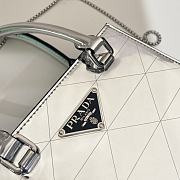 Prada Hammered Triangle-Panel Mini Bag Metallic Leather - 4