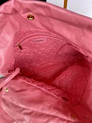 CC 22 Handbag Medium Pink Calfskin & Gold-Tone Metal - 5