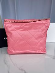 CC 22 Handbag Medium Pink Calfskin & Gold-Tone Metal - 3