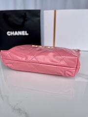 CC 22 Handbag Small Pink Calfskin & Gold-Tone Metal - 6