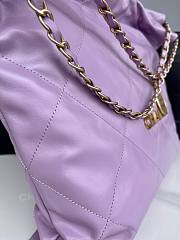 CC 22 Handbag Medium Purple Calfskin & Gold-Tone Metal 11145 - 2