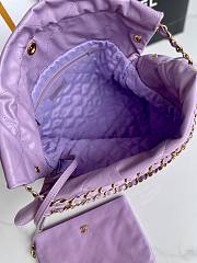 CC 22 Handbag Medium Purple Calfskin & Gold-Tone Metal 11145 - 5