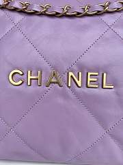CC 22 Handbag Small Purple Calfskin & Gold-Tone Metal 11146 - 2