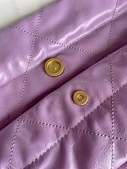 CC 22 Handbag Small Purple Calfskin & Gold-Tone Metal 11146 - 3