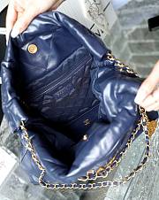 CC 22 Handbag Medium Blue Calfskin & Gold-Tone Metal 11148 - 4