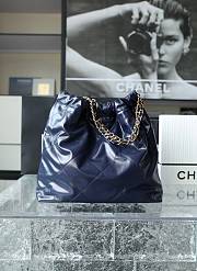 CC 22 Handbag Medium Blue Calfskin & Gold-Tone Metal 11148 - 2